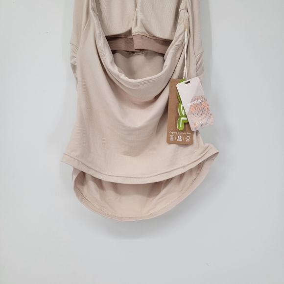 Ogl Move Airy Brami Nude Beige Halter Top Size Small Minimalist Wardrobe Basics - Picture 7 of 12